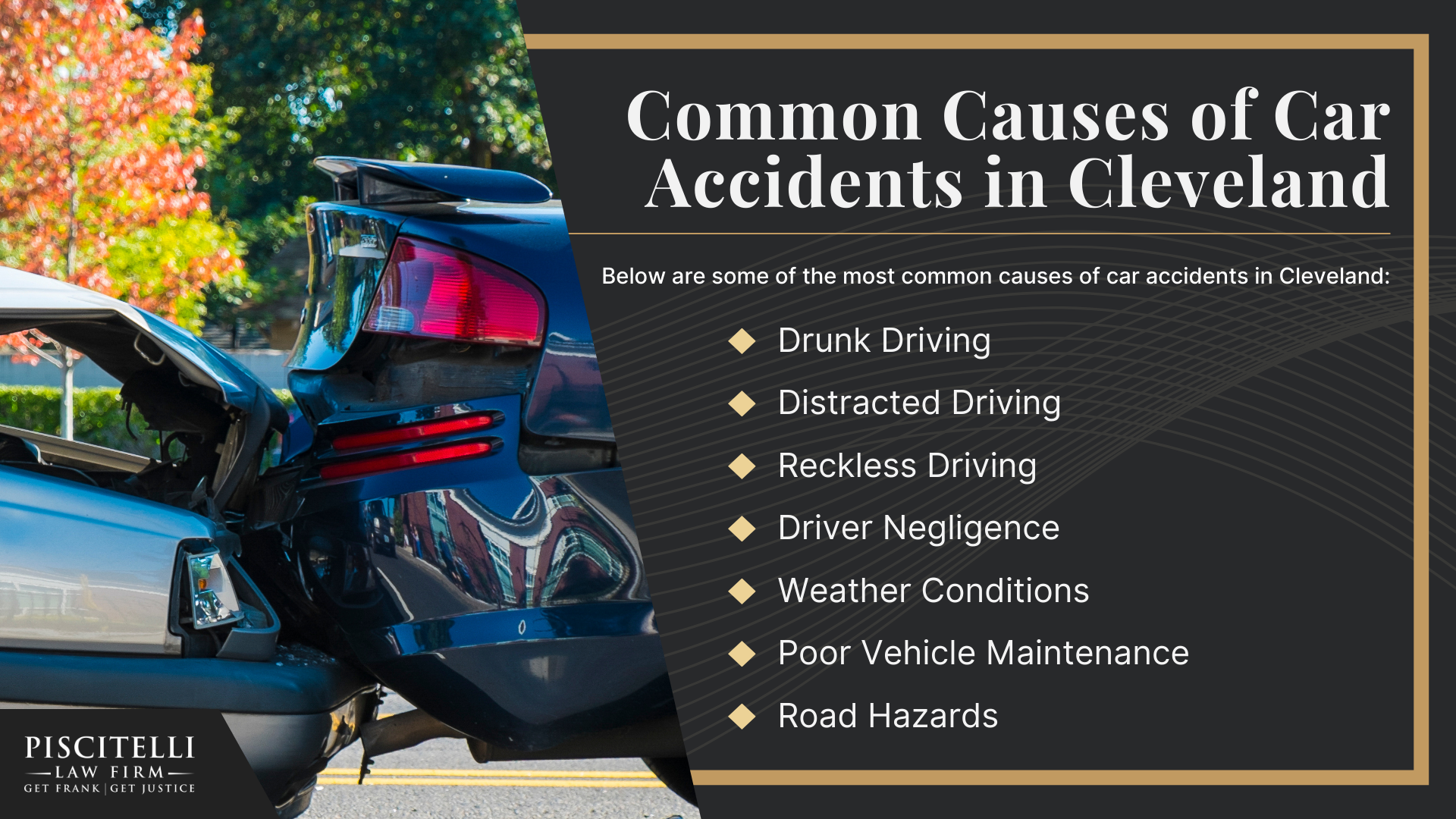 Meet Our Founder and Experienced Car Accident Attorney_ Frank Piscitelli; The Legal Process for Car Accident Claims in Ohio Explained; Gathering Evidence for a Car Accident Claim; Meet Our Founder and Experienced Car Accident Attorney_ Frank Piscitelli; The Legal Process for Car Accident Claims in Ohio Explained; Gathering Evidence for a Car Accident Claim; Common Car Accident Injuries; Common Causes of Car Accidents in Cleveland