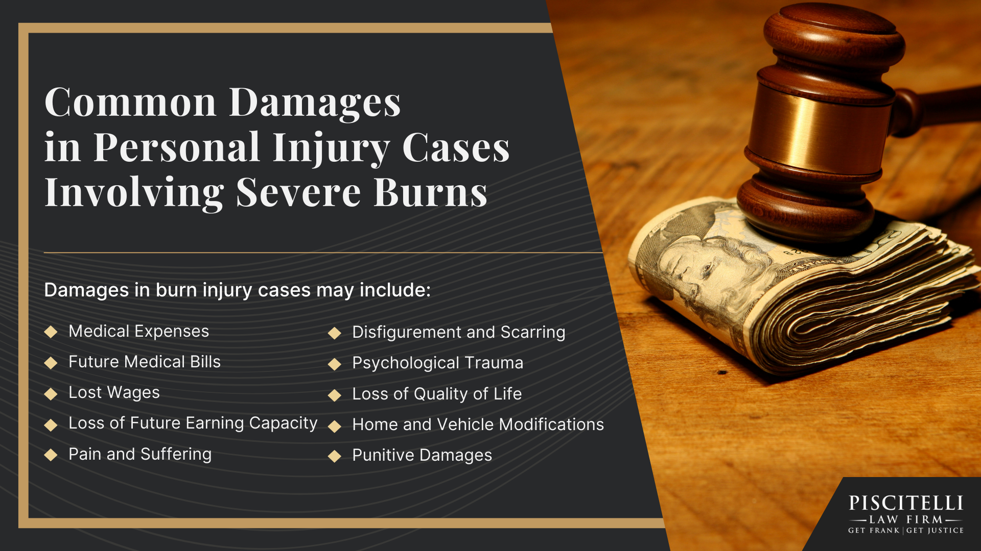 Meet Our Founder and Experienced Slip and Fall Attorney_ Frank Piscitelli; What to Do After Suffering a Severe Burn Injury in Cleveland, OH; Gather Evidence for Your Burn Injury Claim; Common Damages in Personal Injury Cases Involving Severe Burns