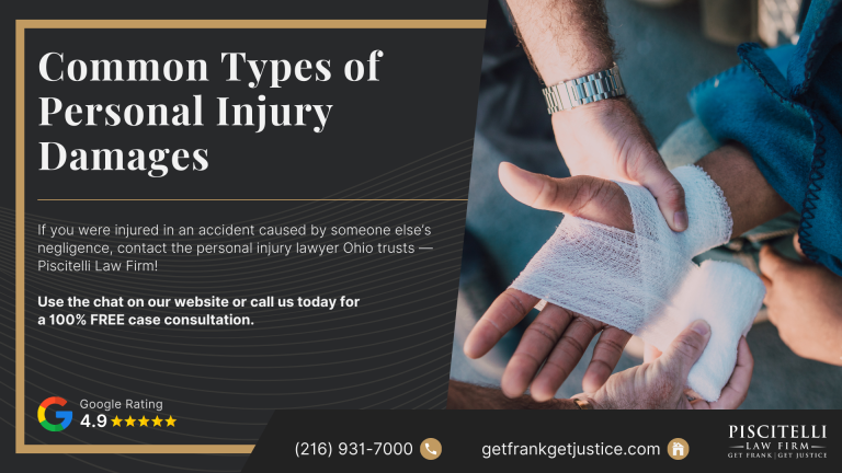 Common Types of Personal Injury Damages Legal Guide; Types of Personal Injury Damages Explained; Economic Damages_ The Tangible Financial Losses; Non-Economic Damages_ The Intangible Costs of an Injury; The Role of Evidence in Proving Personal Injury Damages; The Piscitelli Law Firm Has Recovered Significant Financial Compensation for Clients