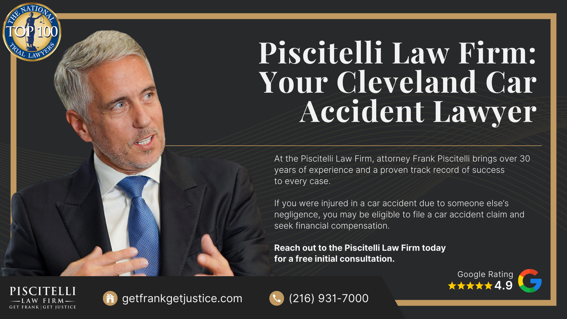 Meet Our Founder and Experienced Car Accident Attorney_ Frank Piscitelli; The Legal Process for Car Accident Claims in Ohio Explained; Gathering Evidence for a Car Accident Claim; Meet Our Founder and Experienced Car Accident Attorney_ Frank Piscitelli; The Legal Process for Car Accident Claims in Ohio Explained; Gathering Evidence for a Car Accident Claim; Common Car Accident Injuries; Common Causes of Car Accidents in Cleveland; Piscitelli Law Firm_ Your Cleveland Car Accident Lawyer