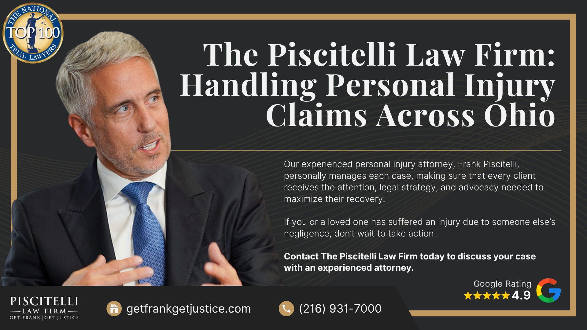 The Steps of a Personal Injury Lawsuit in Ohio Explained; Gathering Evidence for a Personal Injury Lawsuit; Will I Have to Go to Court for My Personal Injury Lawsuit; Hiring a Personal Injury Lawyer_ What Should You Consider; The Piscitelli Law Firm_ Handling Personal Injury Claims Across Ohio
