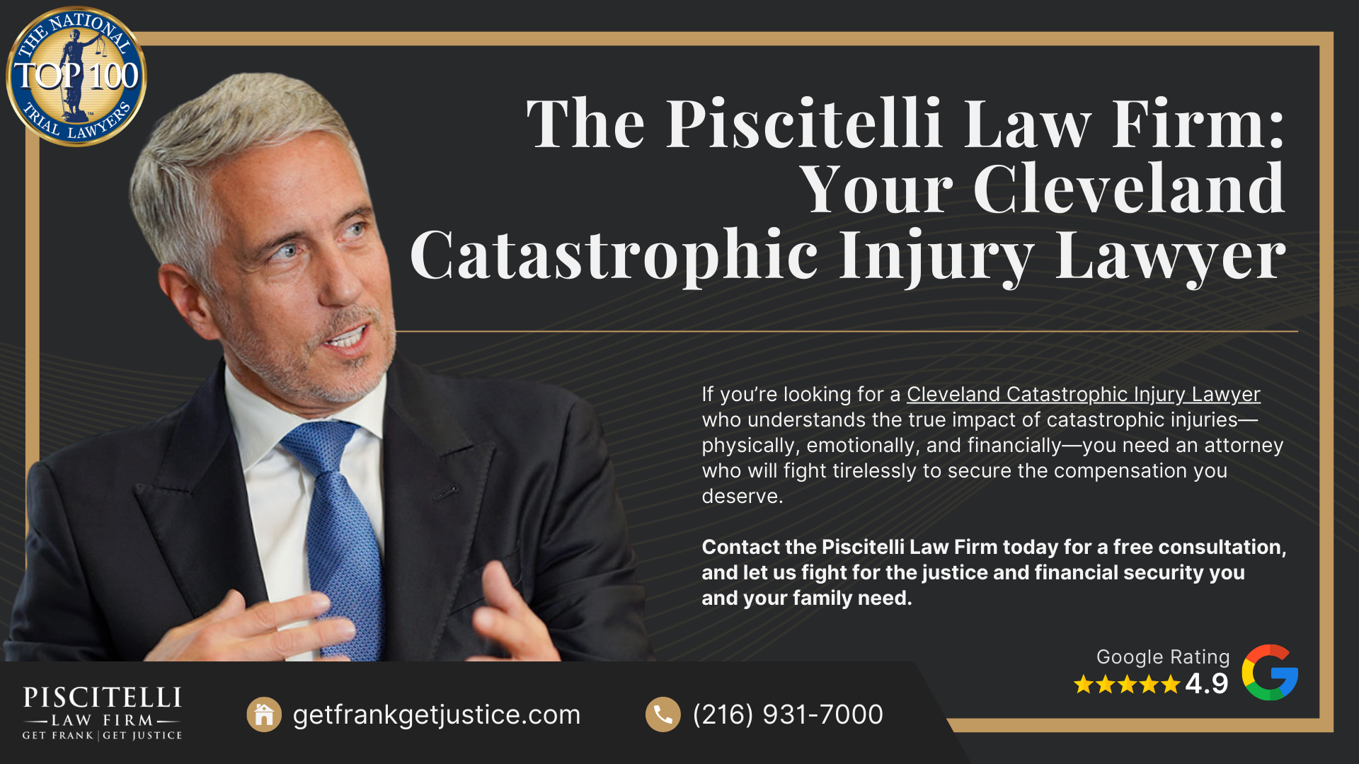 Meet Our Founder and Experienced Personal Injury Attorney_ Frank Piscitelli; The Legal Process for Catastrophic Personal Injury Claims in Ohio; Gathering Evidence for a Catastrophic Injury Lawsuit; Common Damages in Cases Involving Catastrophic Injuries; How Do Catastrophic Injuries Occur; Types of Catastrophic Injuries and Related Health Challenges; Do You Qualify for a Catastrophic Injury Lawsuit; The Piscitelli Law Firm_ Your Cleveland Pedestrian Accident Lawyer