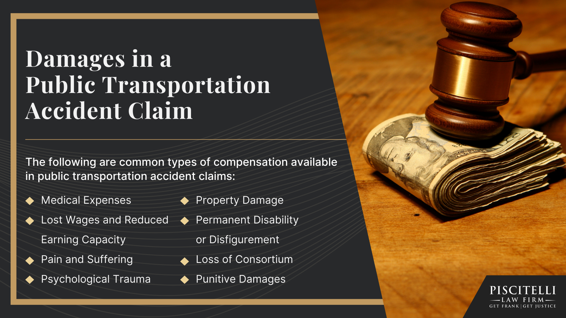 Frank Piscitelli_ One of Mentor's Top Public Transportation and Bus Accident Lawyers; What to Do After a Public Transportation Accident in Mentor, OH; Gather Evidence for a Public Transportation Injury Claim; Damages in a Public Transportation Accident Claim