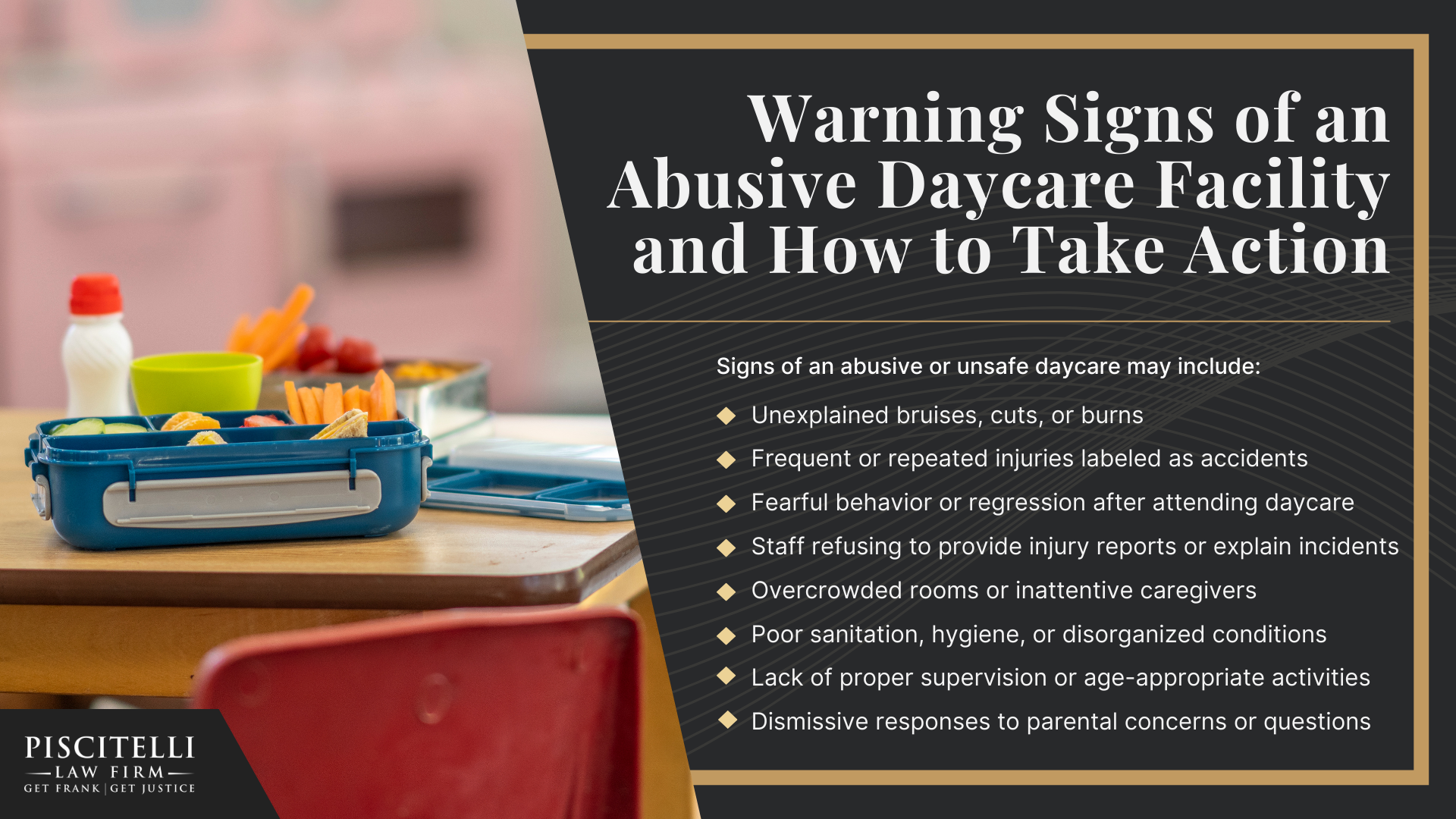 Meet Our Experienced Daycare Injury Attorney_ Frank Piscitelli; Warning Signs of an Abusive Daycare Facility and How to Take Action